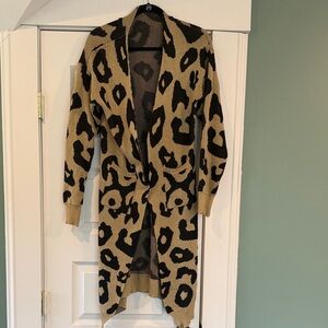 Black and Tan Leopard Cardigan